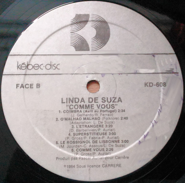 Linda De Suza - Comme Vous | Kébec-Disc (KD-608) - 4 Linda De Suza - Comme Vous | Kébec-Disc (KD-608) - 4