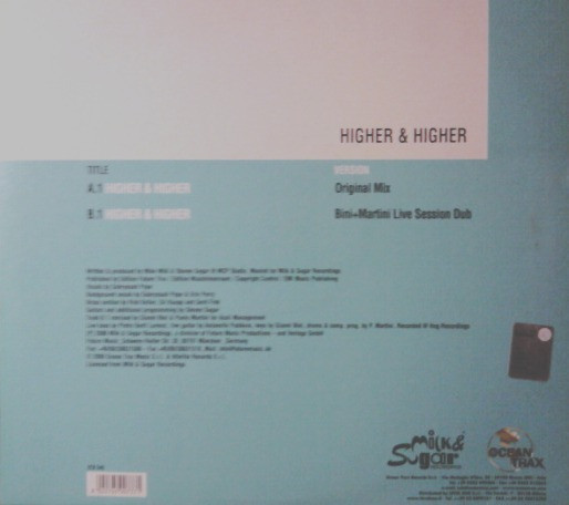 Milk & Sugar - Higher & Higher - Edition 1 | Ocean Trax (OCN 040) - 2