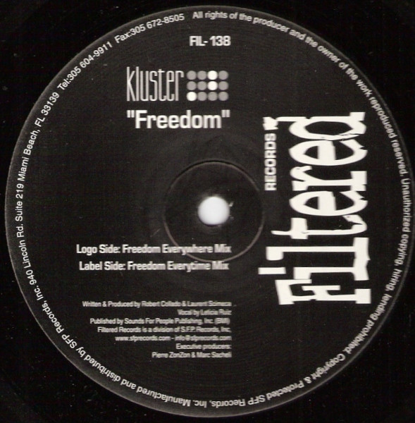 Kluster - Freedom | Filtered Records (FIL-138)