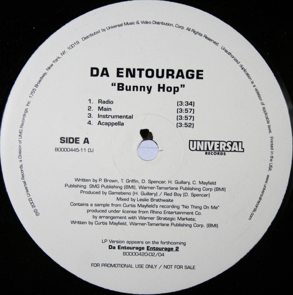 Da Entourage - Bunny Hop | Universal Records (B0000445-11 DJ)