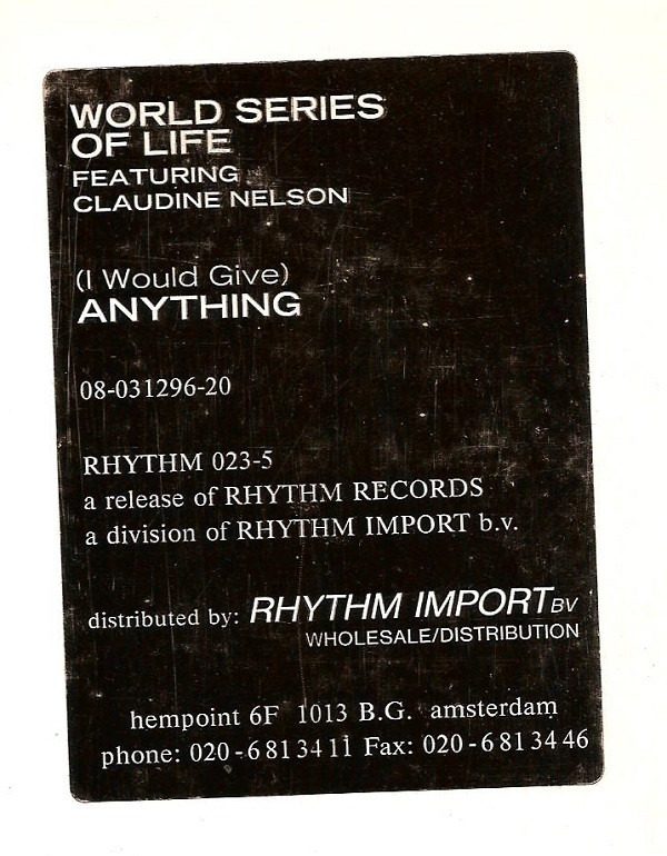 World Series Of Life - I Would Give Anything | Rhythm Records (RHYTHM 023-5) - 4 World Series Of Life - I Would Give Anything | Rhythm Records (RHYTHM 023-5) - 4
