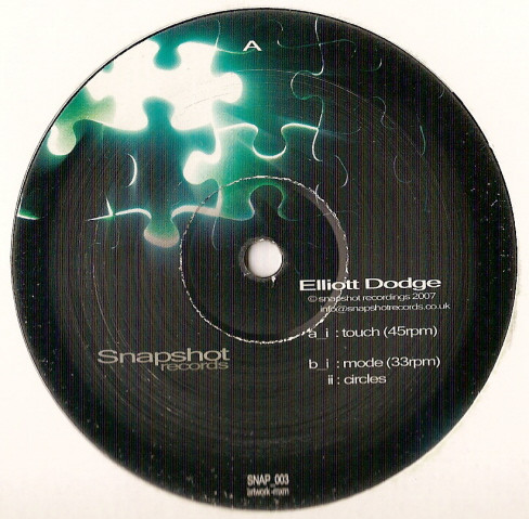 Elliott Dodge - Touch | Snapshot Records (SNAP003) - main Elliott Dodge - Touch | Snapshot Records (SNAP003) - main