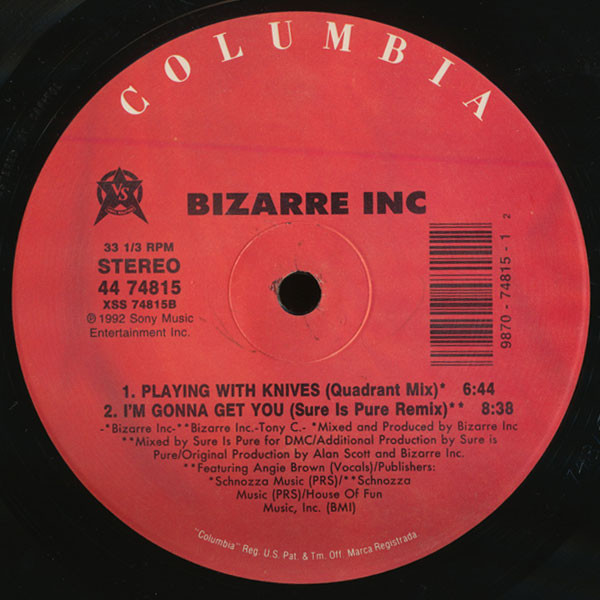 Bizarre Inc Featuring Angie Brown - I'm Gonna Get You | Columbia (44 74815) - 4