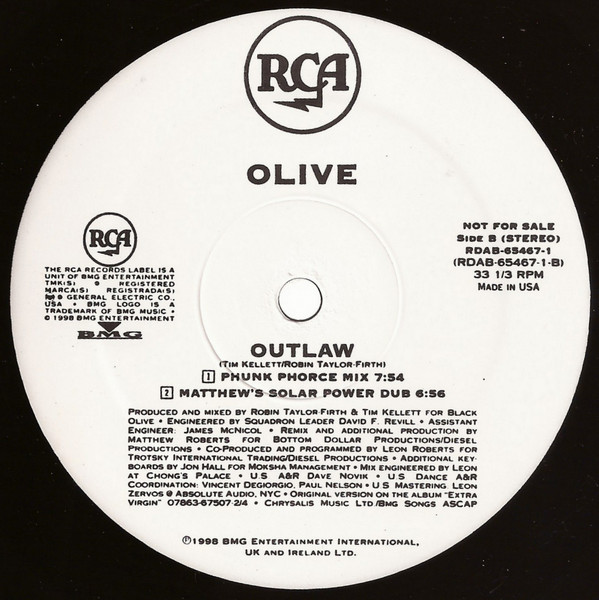 Olive - Outlaw | RCA (RDAB-65467-1) - 2 Olive - Outlaw | RCA (RDAB-65467-1) - 2