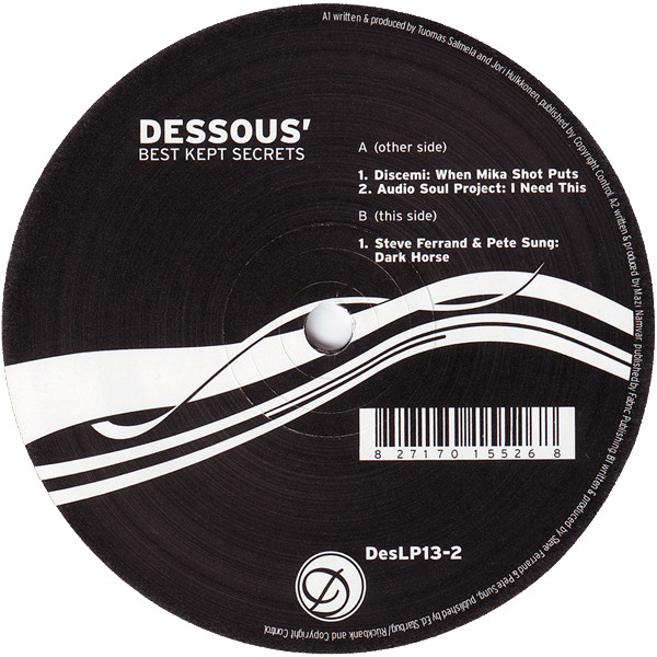 Various - Dessous' Best Kept Secrets 2 | Dessous Recordings (DesLP13-2) - 3 Various - Dessous' Best Kept Secrets 2 | Dessous Recordings (DesLP13-2) - 3