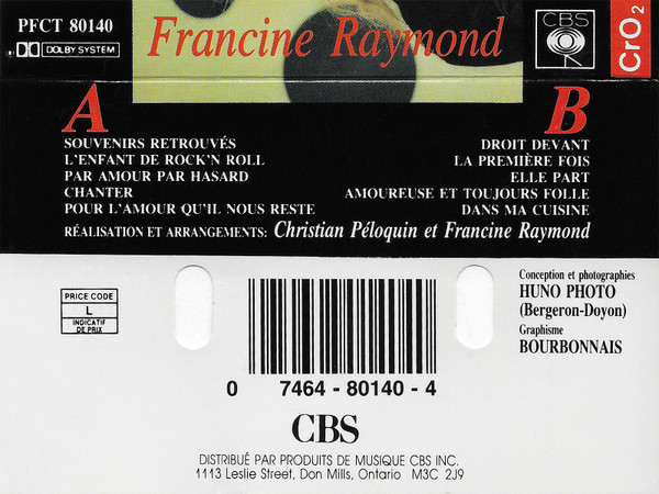 Francine Raymond - Souvenirs Retrouvés | CBS (PFCT 80140) - 2