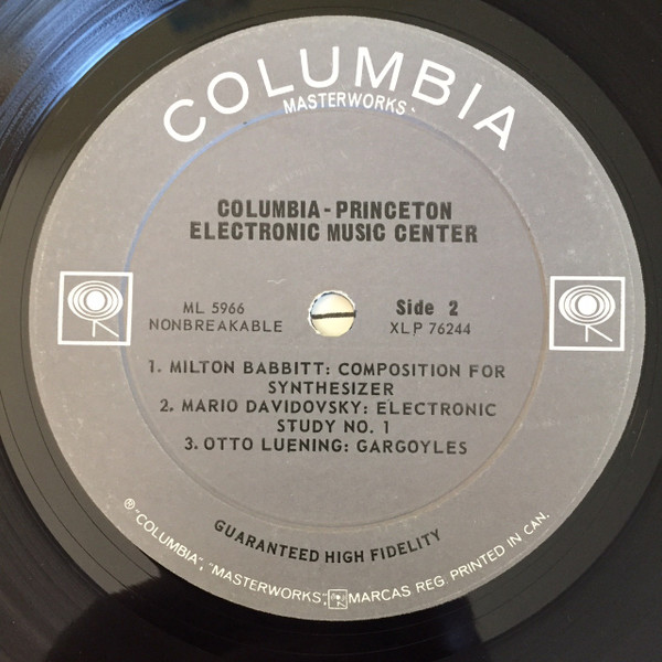 Various - Columbia-Princeton Electronic Music Center | Columbia Masterworks (ML 5966) - 4 Various - Columbia-Princeton Electronic Music Center | Columbia Masterworks (ML 5966) - 4