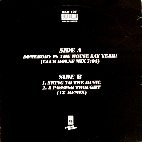 2 In A Room - Somebody In The House Say Yeah! | Big Life (BLR 12T) - 2