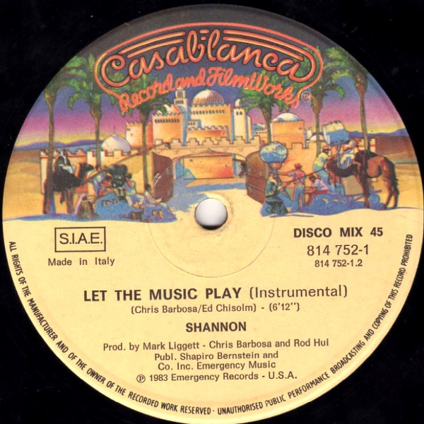 Shannon - Let The Music Play | Casablanca (814 752-1) - 2