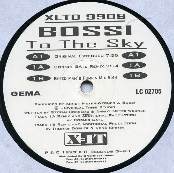 Bossi - To The Sky | X-IT Records (XLTD 9909) - 2 Bossi - To The Sky | X-IT Records (XLTD 9909) - 2