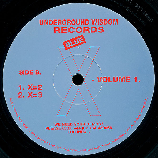 Patrick Sjeren - Blue X-Volume 1. | Underground Wisdom Recordings (UWRBLUE 101) - 2