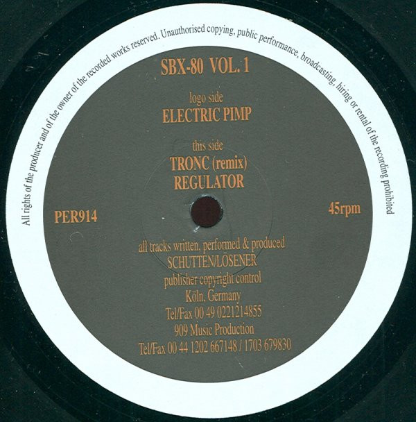 SBX-80 - Vol. 1 | 909 Pervertions (PER914) - main