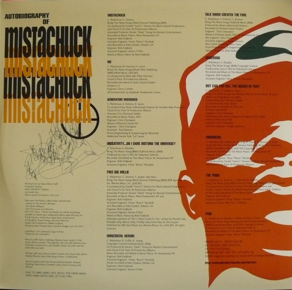 Chuck D - Autobiography Of Mistachuck | Mercury (314 532 944-1) - 4 Chuck D - Autobiography Of Mistachuck | Mercury (314 532 944-1) - 4