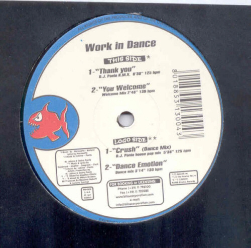 Work In Dance - Thank You / Crush | Piranha (PRH004) - main