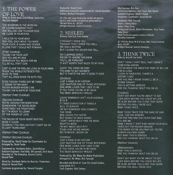 Celine Dion - The Colour Of My Love | Columbia (CCK 57555) - 4 Celine Dion - The Colour Of My Love | Columbia (CCK 57555) - 4