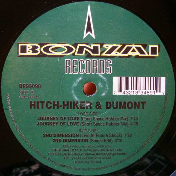 Hitch Hiker & Jacques Dumondt - Journey Of Love | Bonzai Records (BR95098)