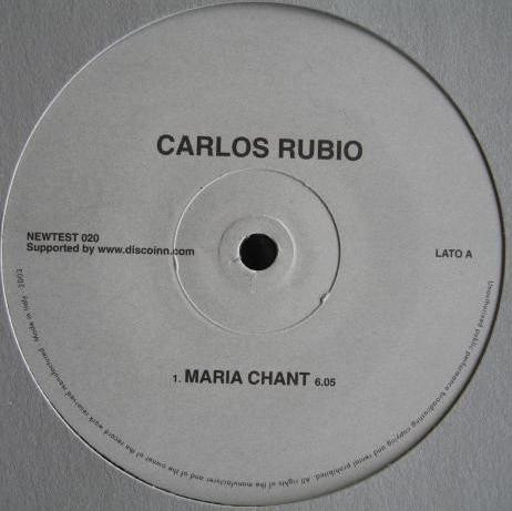 Carlos Rubio - Maria Chant | Disco Inn (New Test 020) - main