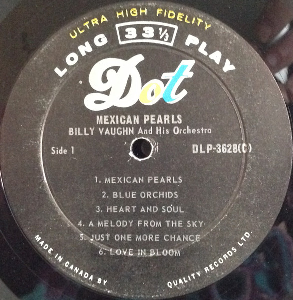 Billy Vaughn - Mexican Pearls | DOT Records (DLP 3628 (C)) - 3 Billy Vaughn - Mexican Pearls | DOT Records (DLP 3628 (C)) - 3