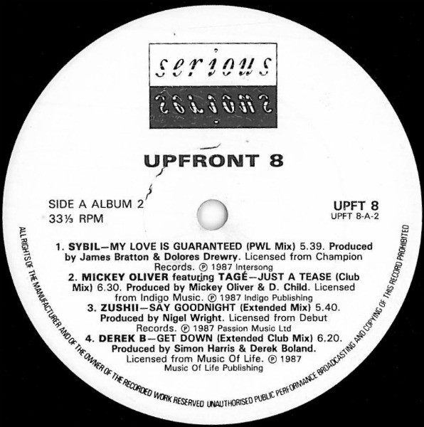Various - Upfront 8 - Solid State | Serious Records (UPFT 8) - 6 Various - Upfront 8 - Solid State | Serious Records (UPFT 8) - 6