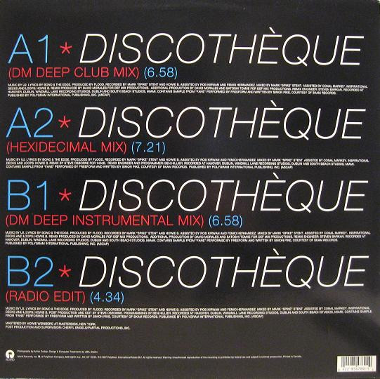 U2 - Discothèque | Island Records (422-854 789-1) - 2
