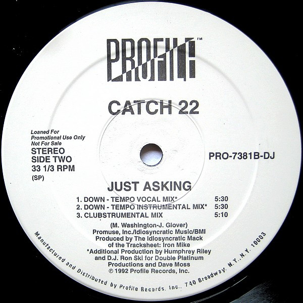 Catch 22 - Just Asking | Profile Records (PRO-7381-DJ) - 2