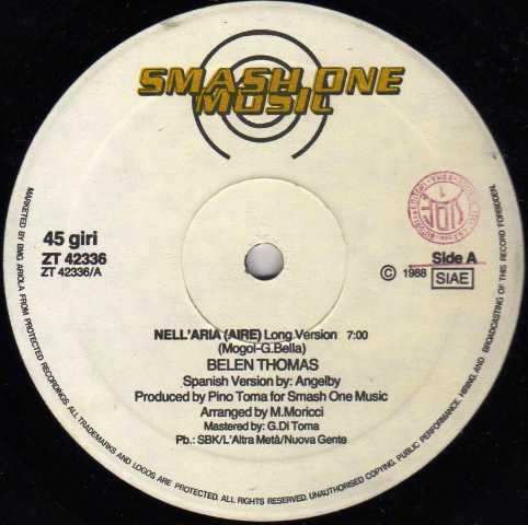 Belen Thomas - Aire | Smash One Music (ZT 42336) - 3 Belen Thomas - Aire | Smash One Music (ZT 42336) - 3