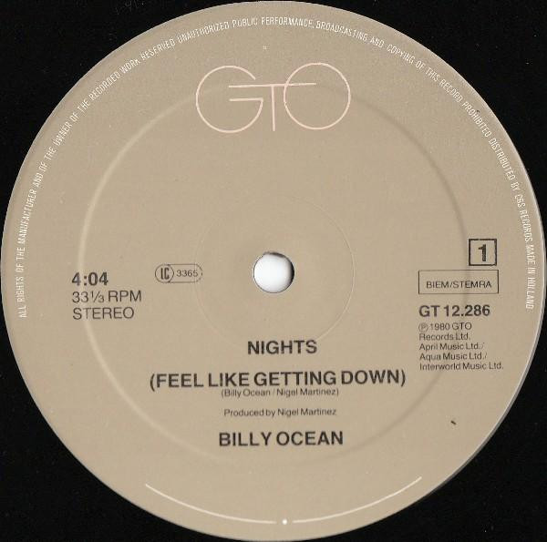 Billy Ocean - Nights | GTO (GT 12.286) - 3