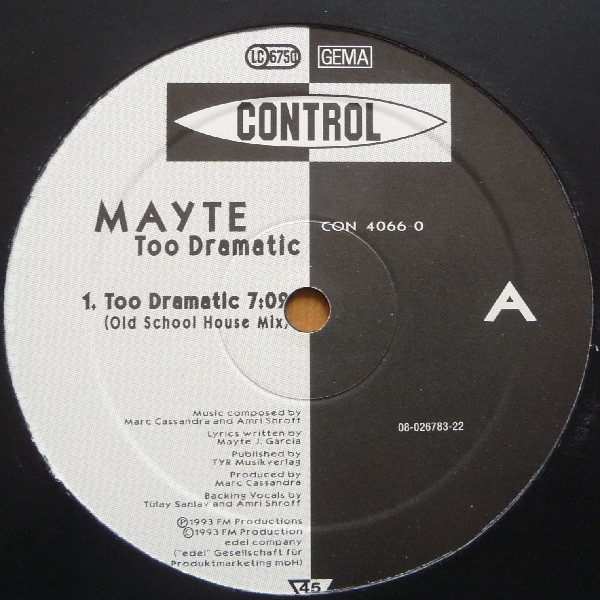 Mayte - Too Dramatic | Control (CON 4066-0) - 3
