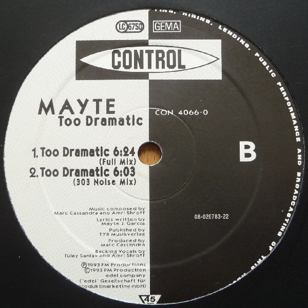 Mayte - Too Dramatic | Control (CON 4066-0) - 4