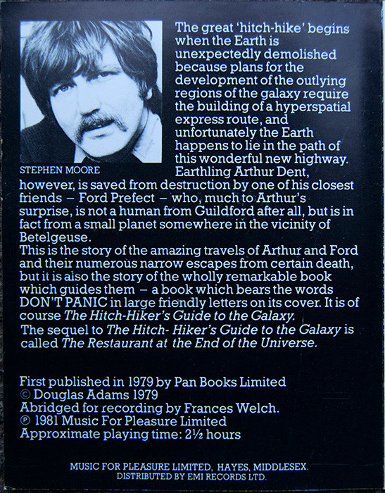 Stephen Moore , Douglas Adams - The Hitch-Hiker's Guide To The Galaxy | Listen For Pleasure (LFP 7088) - 2 Stephen Moore , Douglas Adams - The Hitch-Hiker's Guide To The Galaxy | Listen For Pleasure (LFP 7088) - 2