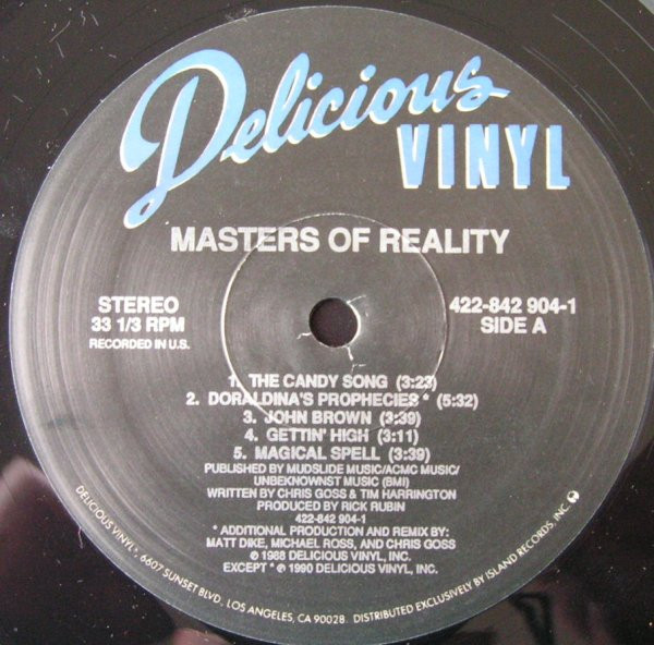 Masters Of Reality - Masters Of Reality | Delicious Vinyl (422-842 904-1) - 3 Masters Of Reality - Masters Of Reality | Delicious Vinyl (422-842 904-1) - 3