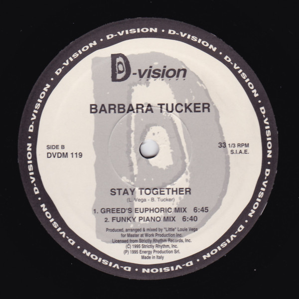 Barbara Tucker - Stay Together | D:vision Records (DVDM 119) - 6 Barbara Tucker - Stay Together | D:vision Records (DVDM 119) - 6