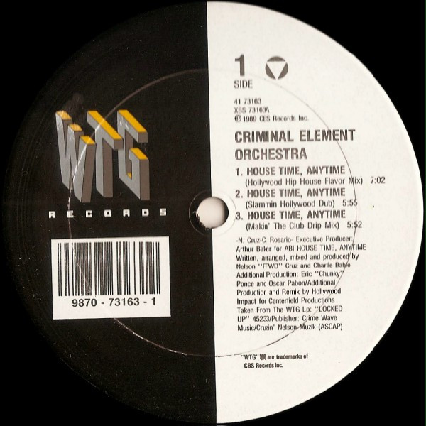 Criminal Element Orchestra - House Time, Anytime | WTG Records (41 73163) - main Criminal Element Orchestra - House Time, Anytime | WTG Records (41 73163) - main