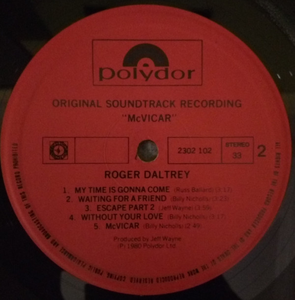 McVicar (Original Soundtrack Recording)