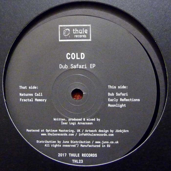 Cold - Dub Safari EP | Thule Records (THL23) - main Cold - Dub Safari EP | Thule Records (THL23) - main