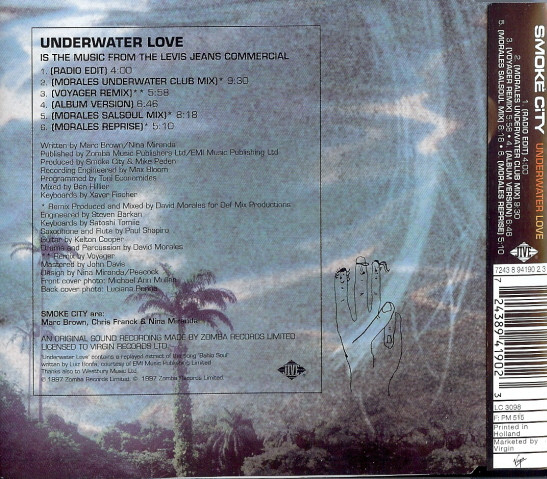 Smoke City - Underwater Love | Jive (7243 8 94190 2 3) - 2