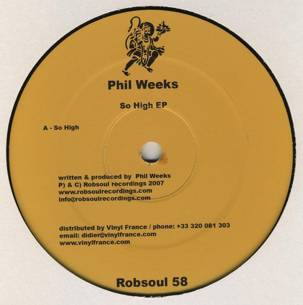Phil Weeks - So High EP | Robsoul Recordings (Robsoul 58) - main