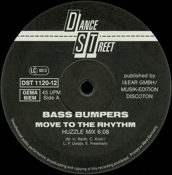 Bass Bumpers - Move To The Rhythm | Dance Street (DST 1120-12) - 3