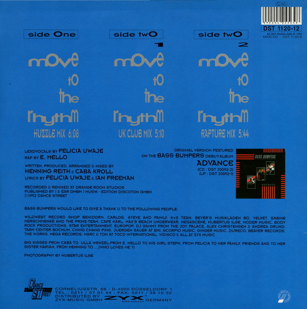 Bass Bumpers - Move To The Rhythm | Dance Street (DST 1120-12) - 2