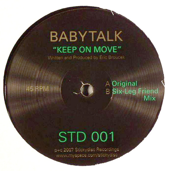 Babytalk - Keep On Move | Stickydisc Recordings (STD 001) - 3 Babytalk - Keep On Move | Stickydisc Recordings (STD 001) - 3