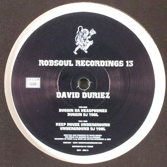 David Duriez - Buggin Da Headphones | Robsoul Recordings (RB13) - main David Duriez - Buggin Da Headphones | Robsoul Recordings (RB13) - main