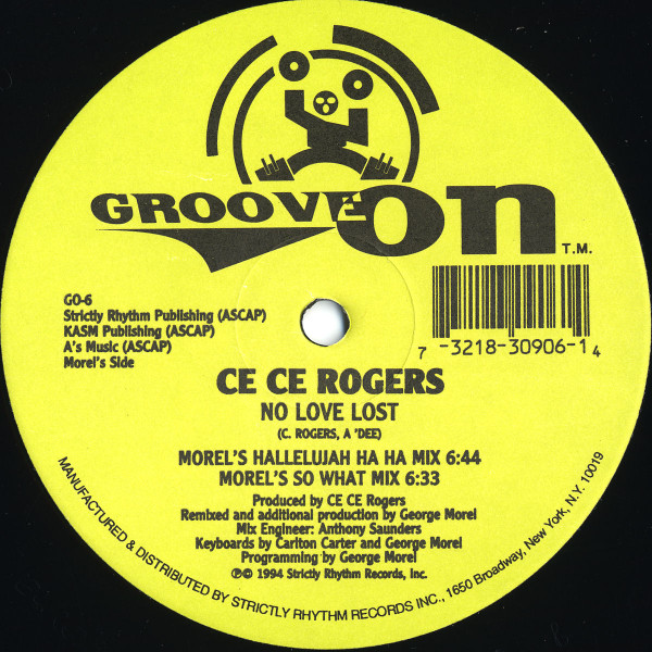 Ce Ce Rogers - No Love Lost | Groove On (GO-6) - main Ce Ce Rogers - No Love Lost | Groove On (GO-6) - main