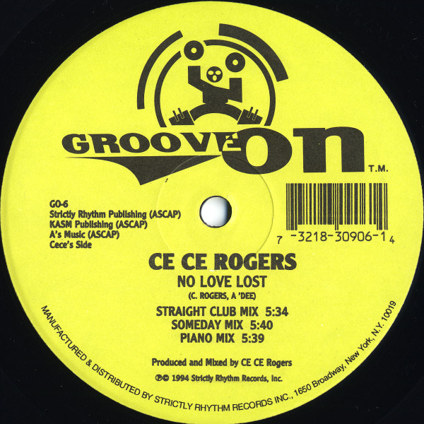 Ce Ce Rogers - No Love Lost | Groove On (GO-6) - 2 Ce Ce Rogers - No Love Lost | Groove On (GO-6) - 2