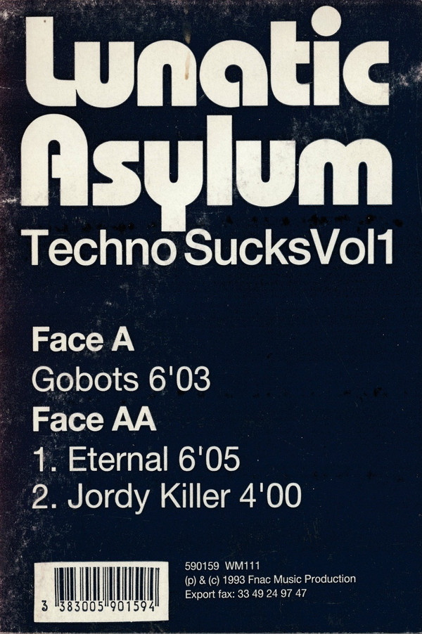 Lunatic Asylum - Techno Sucks Vol 1 | Fnac Music Dance Division (590159) - 2 Lunatic Asylum - Techno Sucks Vol 1 | Fnac Music Dance Division (590159) - 2
