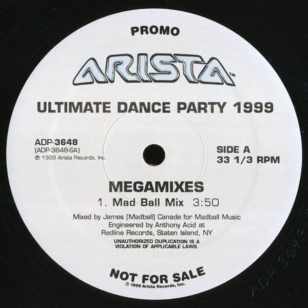 Unknown Artist - Ultimate Dance Party 1999 Megamixes | Arista (ADP-3648) - main Unknown Artist - Ultimate Dance Party 1999 Megamixes | Arista (ADP-3648) - main