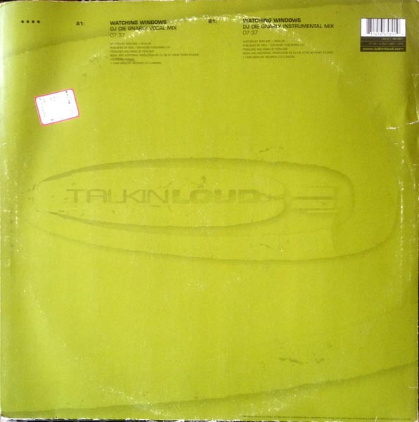 Roni Size / Reprazent - Watching Windows (DJ Die Mixes) | Talkin' Loud (TLX 37) - 2