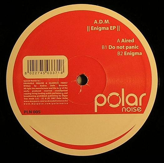 A.D.M. - Enigma EP | Polar Noise (PLN 005) - 2