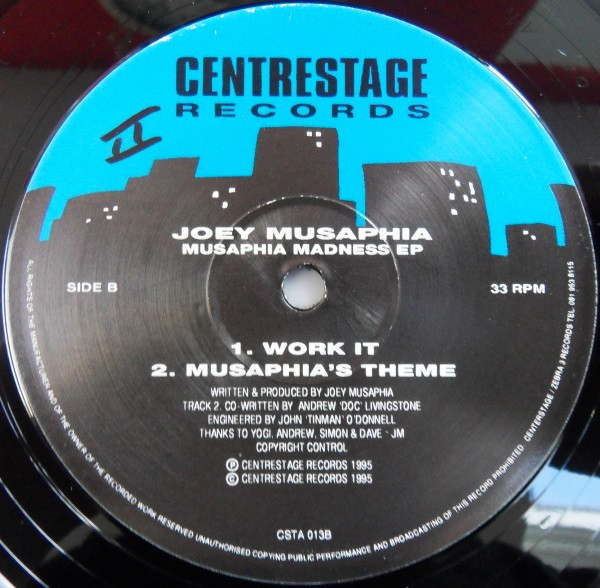 Joey Musaphia - Musaphia Madness EP | Centrestage Records (CSTA 013) - 2 Joey Musaphia - Musaphia Madness EP | Centrestage Records (CSTA 013) - 2