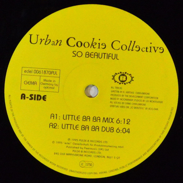 Urban Cookie Collective - So Beautiful | Pulse-8 Records (0061870 PUL) - 2 Urban Cookie Collective - So Beautiful | Pulse-8 Records (0061870 PUL) - 2