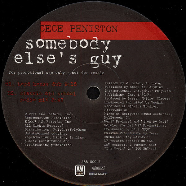 Ce Ce Peniston - Somebody Else's Guy | AM:PM (588 500-1) - 3 Ce Ce Peniston - Somebody Else's Guy | AM:PM (588 500-1) - 3
